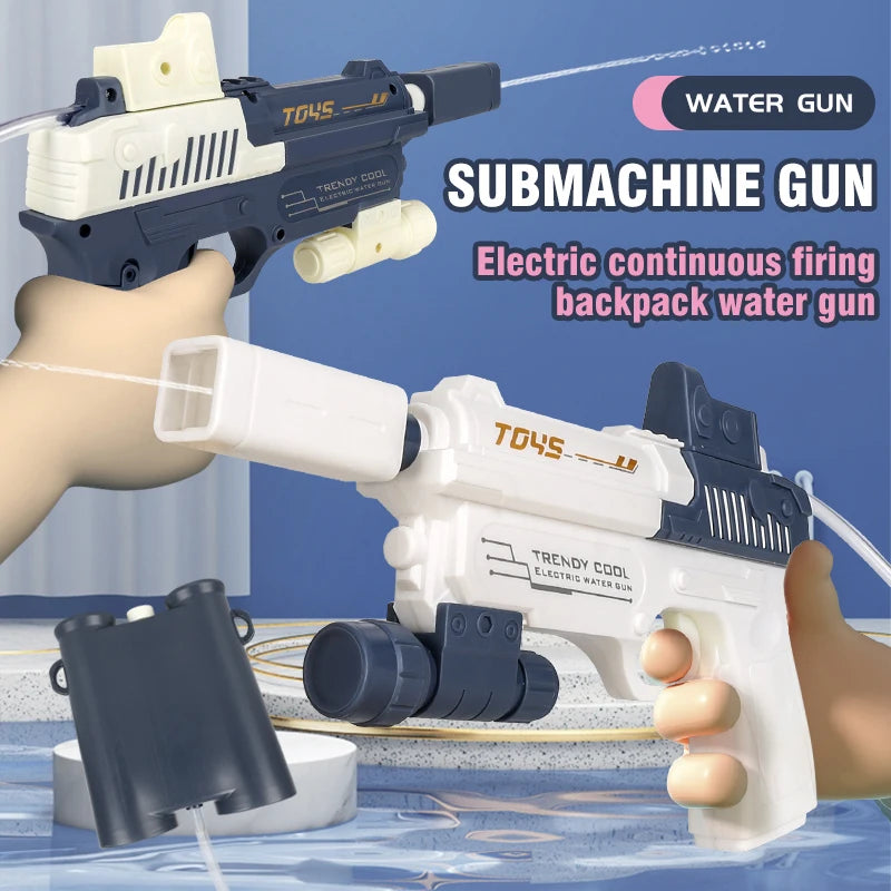 Fully Automatic Electric Water Gun Rechargeable Long-Range Continuous Firing Space Party Game Splashing Kids Toy Boys Gift
