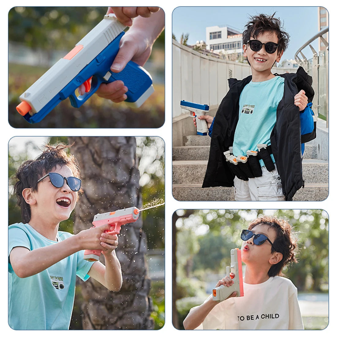 Electric Water Gun Toys Bursts Children's High-Pressure Strong Charging Energy Water Automatic Water Spray Children's Toy Guns