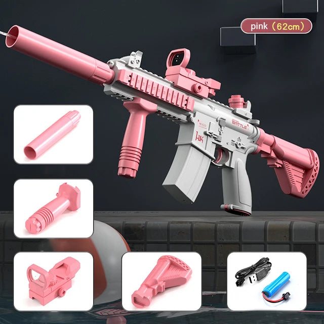 Electric Water Gun Toys Bursts Children's High-Pressure Strong Charging Energy Water Automatic Water Spray Children's Toy Guns