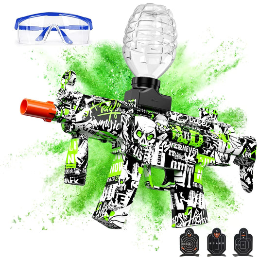 Anstoy Gel Ball Blaster Splat Gun Toy Automatic Activities-Shooting Team Game Christmas Halloween Birthday Gifts for Ages 14+ (Green)