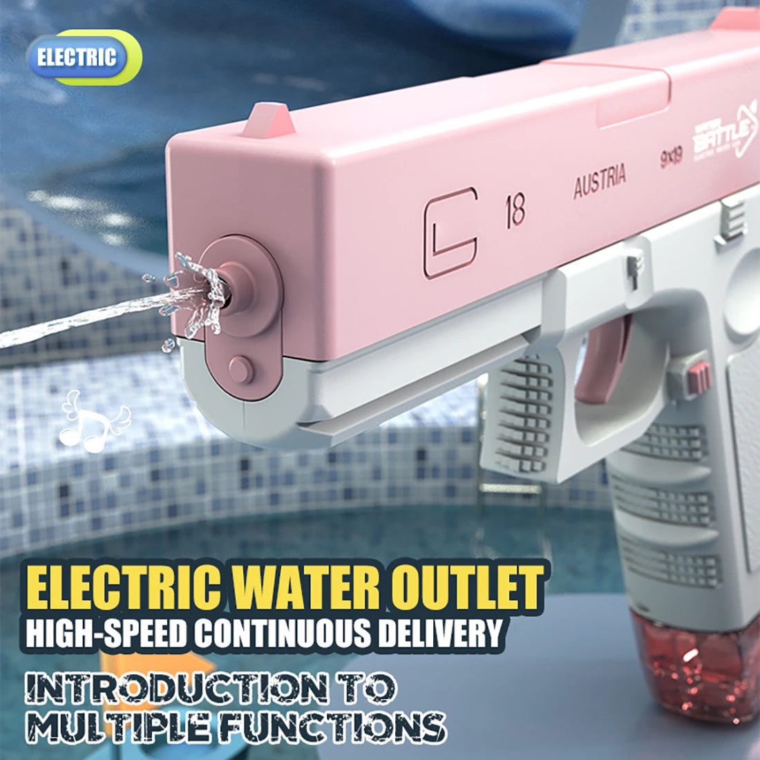 Electric Water Gun Toys Bursts Children's High-Pressure Strong Charging Energy Water Automatic Water Spray Children's Toy Guns