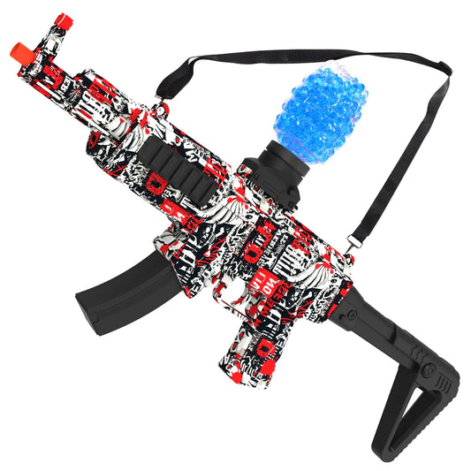 TANSAR Gel Ball Blaster Splat Orby Gun Automatic Toy Electric Outdoor Play Games for Adults Outside Activities Toys for Backyard Garden& Lawn Birthday Ideas for Ages 14+ Years Old Red